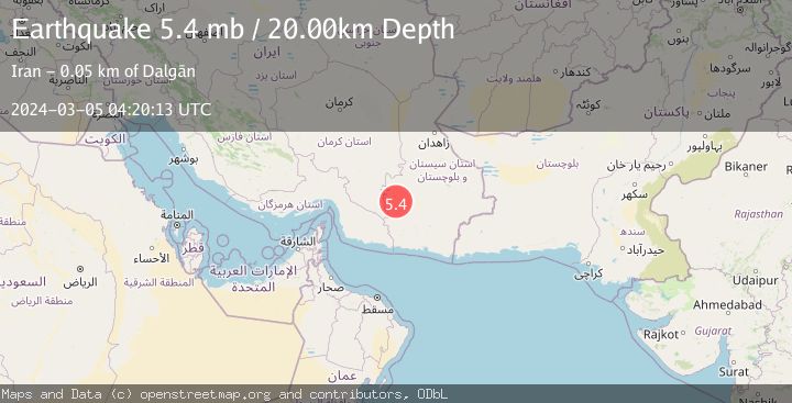 Map of SOUTHEASTERN IRAN