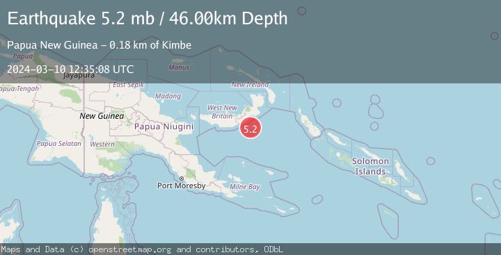 Map of NEW BRITAIN REGION, P.N.G.