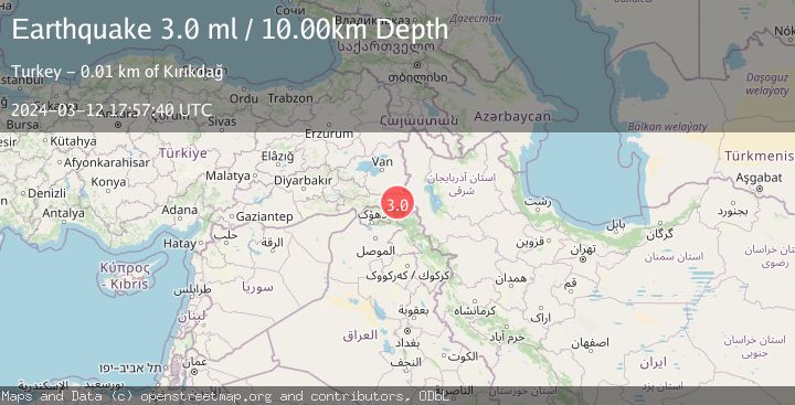 Map of TURKEY-IRAQ BORDER REGION