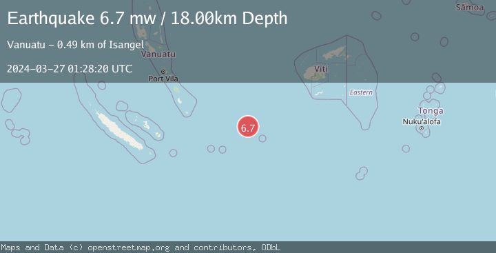 Map of VANUATU REGION