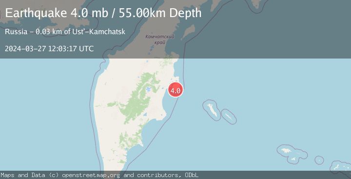 Map of NEAR EAST COAST OF KAMCHATKA