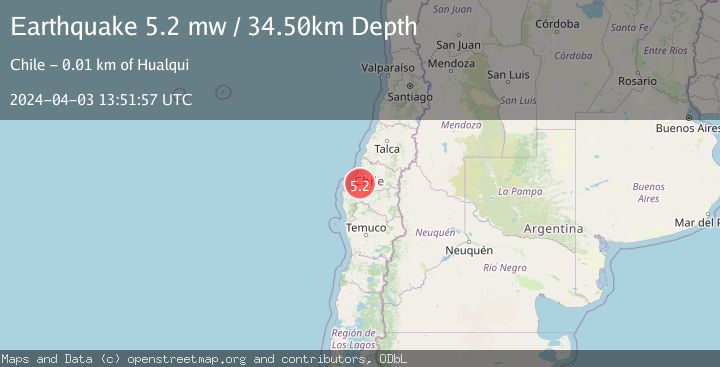 Map of BIO-BIO, CHILE