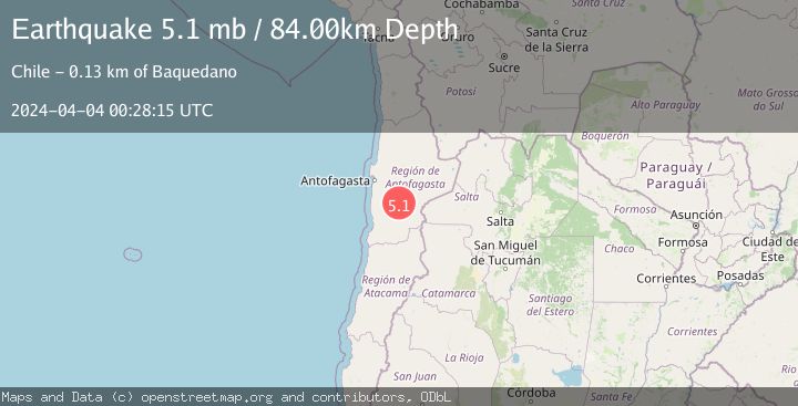 Map of ANTOFAGASTA, CHILE