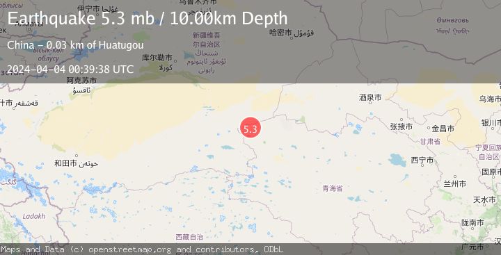 Map of XINJIANG-QINGHAI BDR REG, CHINA