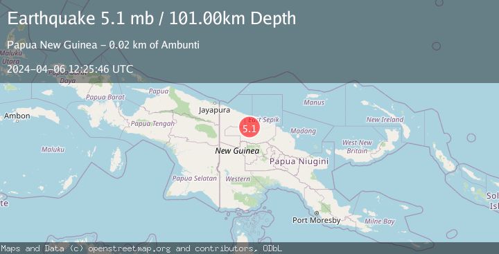 Map of NEW GUINEA, PAPUA NEW GUINEA