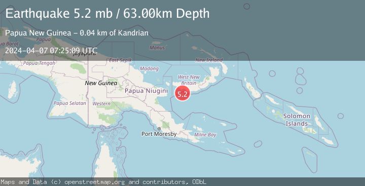 Map of NEW BRITAIN REGION, P.N.G.