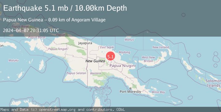 Map of NEAR N COAST OF NEW GUINEA, PNG.