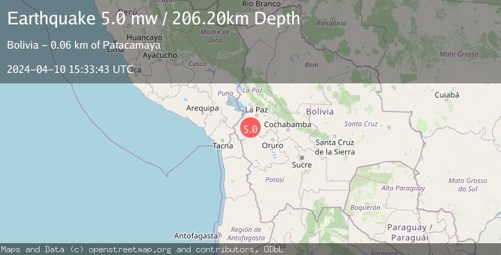 Map of LA PAZ, BOLIVIA