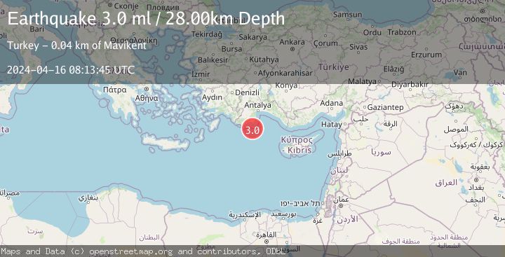 Map of EASTERN MEDITERRANEAN SEA