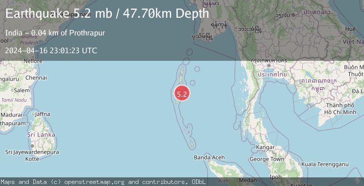 Map of ANDAMAN ISLANDS, INDIA REGION
