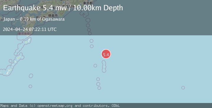 Map of BONIN ISLANDS, JAPAN REGION