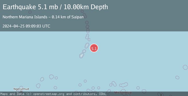 Map of ROTA REGION, N. MARIANA ISLANDS