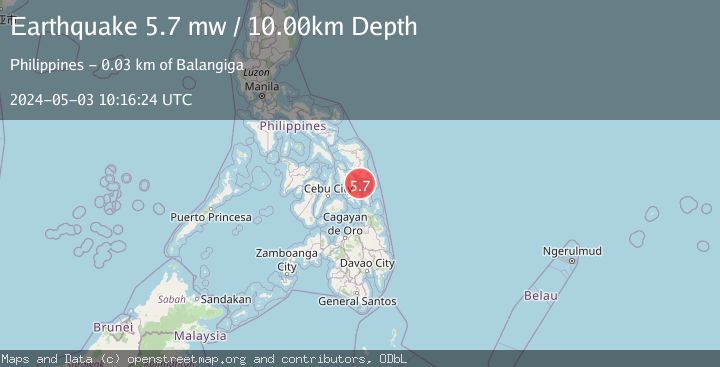 Map of LEYTE, PHILIPPINES