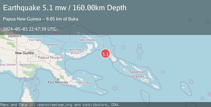 Map of BOUGAINVILLE REGION, P.N.G.