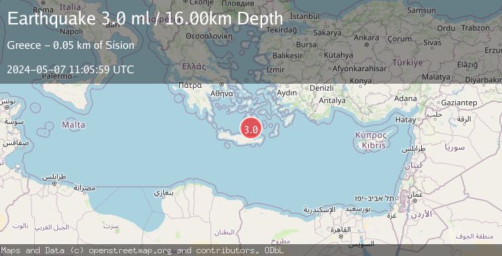 Map of CRETE, GREECE