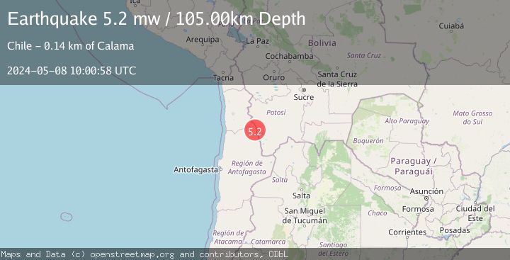 Map of ANTOFAGASTA, CHILE