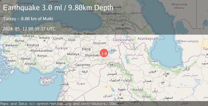 Map of EASTERN TURKEY
