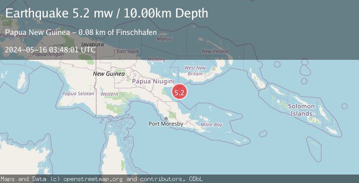 Map of EASTERN NEW GUINEA REG., P.N.G.