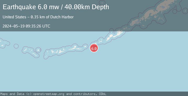 Map of FOX ISLANDS, ALEUTIAN ISLANDS