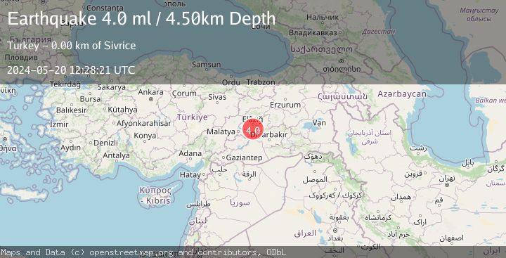 Map of EASTERN TURKEY