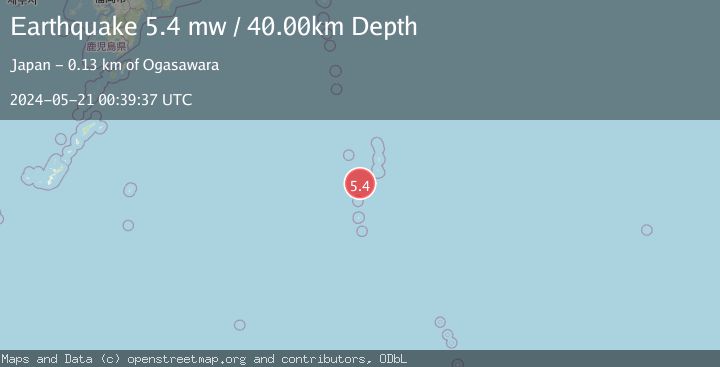 Map of BONIN ISLANDS, JAPAN REGION