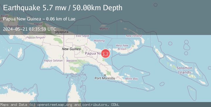 Map of EASTERN NEW GUINEA REG., P.N.G.