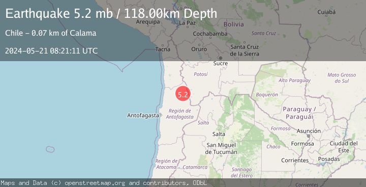 Map of ANTOFAGASTA, CHILE