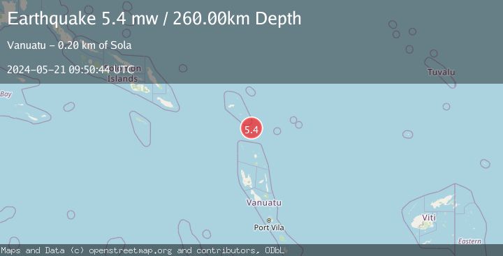 Map of SANTA CRUZ ISLANDS