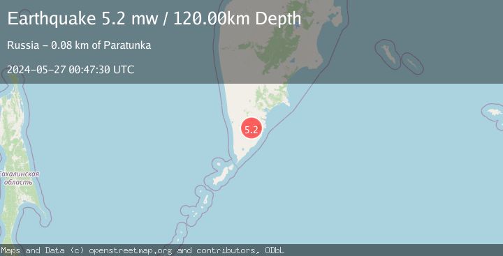 Map of KAMCHATKA PENINSULA, RUSSIA