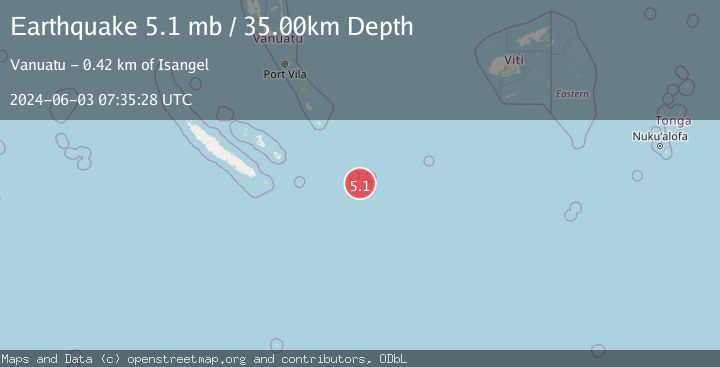 Map of SOUTHEAST OF LOYALTY ISLANDS