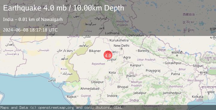 Map of RAJASTHAN, INDIA