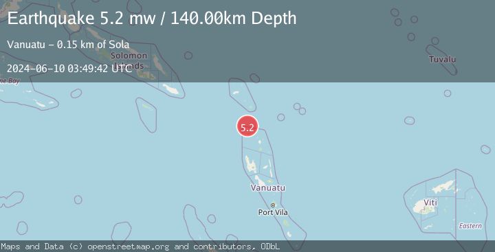 Map of SANTA CRUZ ISLANDS