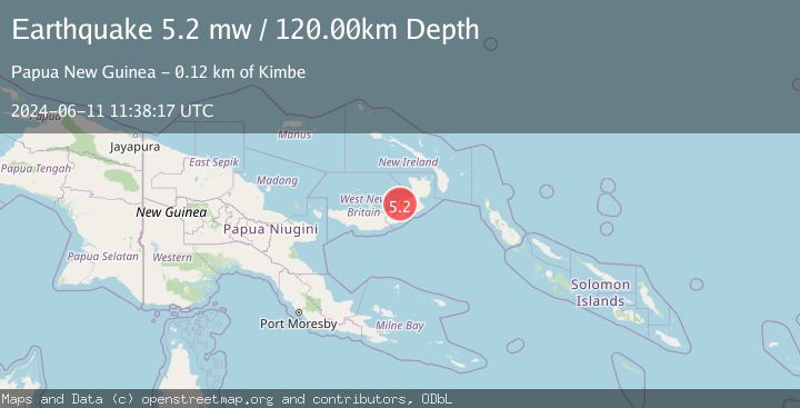 Map of NEW BRITAIN REGION, P.N.G.