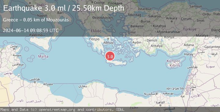 Map of CRETE, GREECE