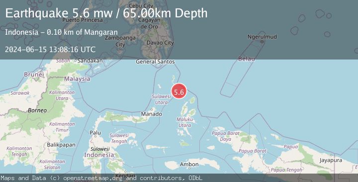 Map of KEPULAUAN TALAUD, INDONESIA