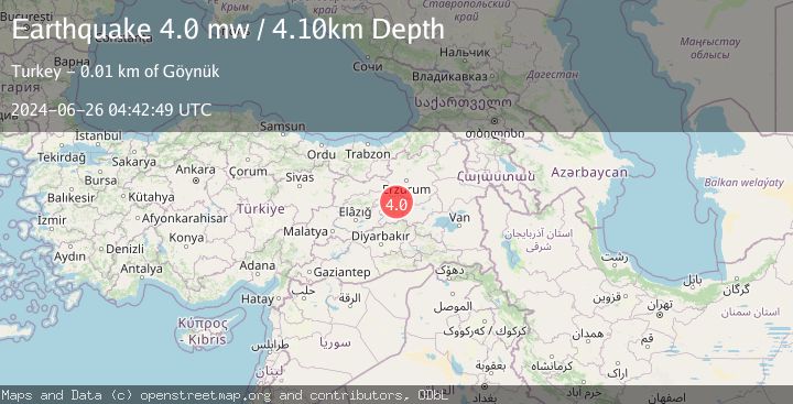 Map of EASTERN TURKEY