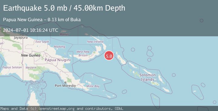 Map of NEW IRELAND REGION, P.N.G.