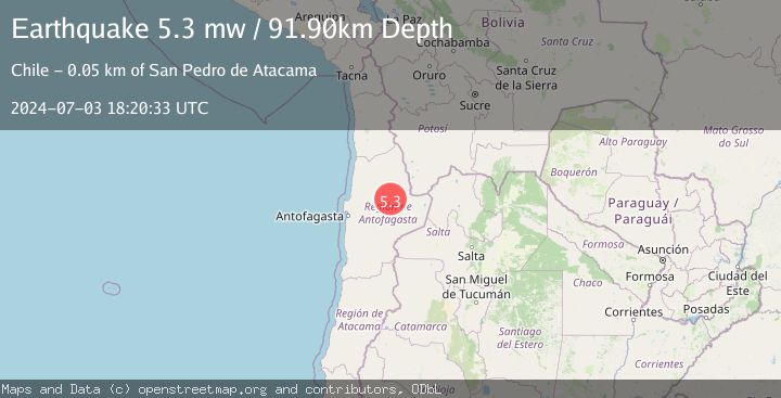 Map of ANTOFAGASTA, CHILE