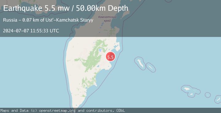 Map of NEAR EAST COAST OF KAMCHATKA