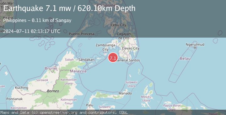 Map of MORO GULF, MINDANAO, PHILIPPINES