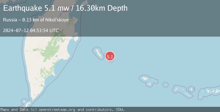 Map of KOMANDORSKIYE OSTROVA REGION