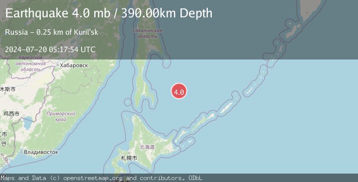 Map of SEA OF OKHOTSK