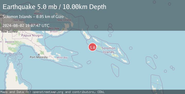 Map of SOLOMON ISLANDS