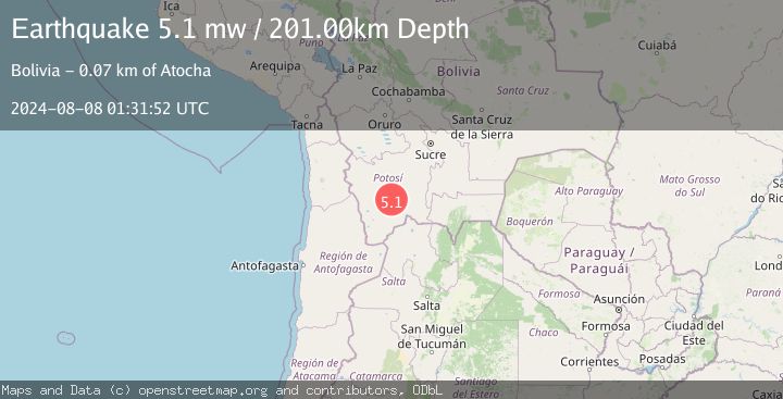 Map of POTOSI, BOLIVIA