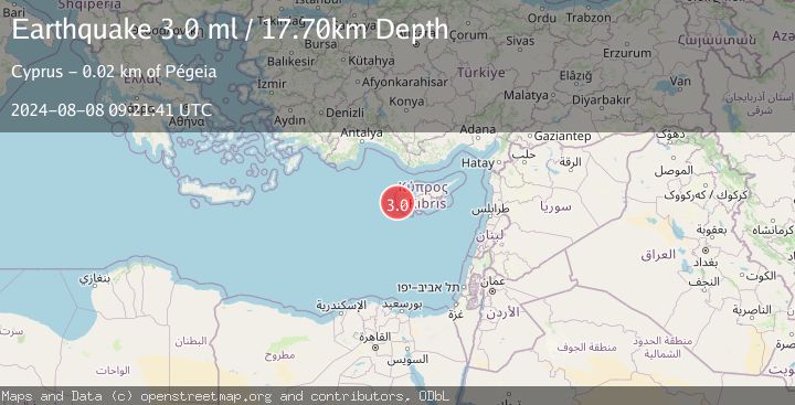 Map of CYPRUS REGION