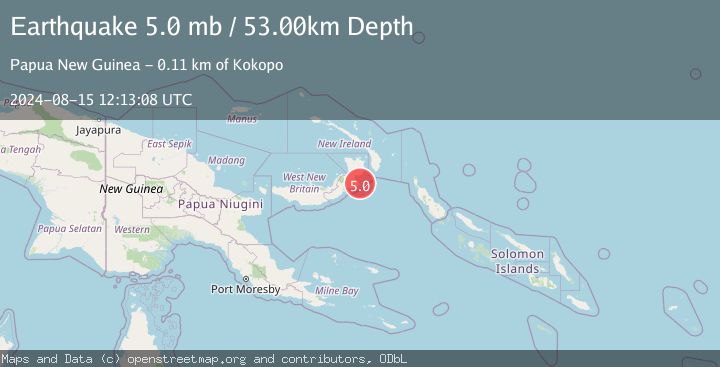 Map of NEW BRITAIN REGION, P.N.G.