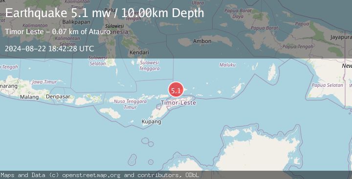 Map of KEPULAUAN BARAT DAYA, INDONESIA