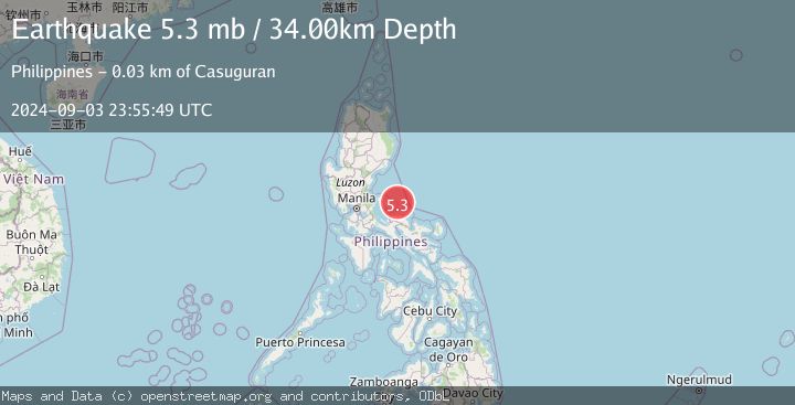 Map of LUZON, PHILIPPINES
