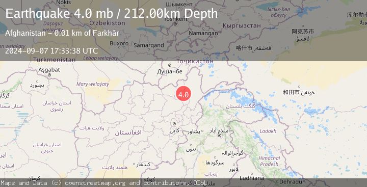 Map of HINDU KUSH REGION, AFGHANISTAN