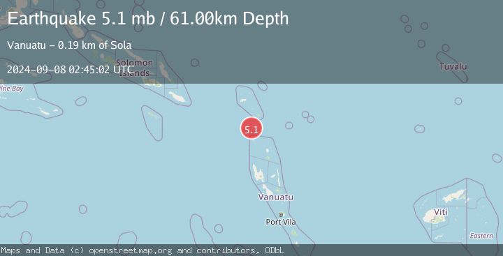 Map of SANTA CRUZ ISLANDS